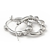 Non-Tarnish 304 Stainless Steel Heart Wrap Hoop Earrings for Women EJEW-G293-13P-2