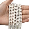 Eco-Friendly Dyed Glass Pearl Round Beads Strands HY-A008-6mm-RB001-4