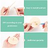 Wooden Spinning Tops WOOD-WH0027-66-3
