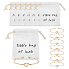 8Pcs Iron Heart Open Cuff Bangle for Women BJEW-WR0001-04A-1