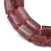 Natural Strawberry Quartz Beads Strands G-G162-D06-02-4