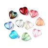 Gradient Color Baking Paint Transparent Glass Beads X-DGLA-N005-08-1