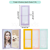  4Pcs 4 Colors PP & PET Plastic Card Photo Albums AJEW-NB0003-15-6