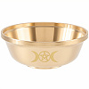 Brass Offering Bowl for Altar Meditation AJEW-WH20816-262B-1