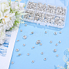 520Pcs Brass Rhinestone Spacer Beads RB-PA0001-07A-4