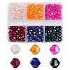 600Pcs 6 Styles Electroplate Glass Bead Strands EGLA-YW0001-66H-1