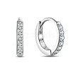 SHEGRACE Rhodium Plated 925 Sterling Silver Huggie Hoop Earrings JE893A-03-1