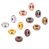 Flat Round Brass Spacer Beads KK-PH0036-56-4