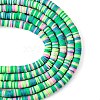 Handmade Polymer Clay Beads Strands CLAY-R089-6mm-T02B-36-5