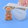 DIY Buddha Figurine Display Statue Silicone Molds DIY-F135-01-1