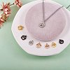 8Pcs 8 Vacuum Plating 304 Stainless Steel Charms STAS-SZ0001-67-6