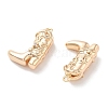 Brass Micro Pave Clear Cubic Zirconia Pendants X-KK-M102-25G-2