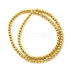 Electroplate Glass Beads Strands EGLA-F166-01A-G-2