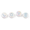 UV Plating Enamel Acrylic Beads PACR-N015-01D-5