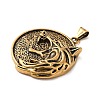 304 Stainless Steel Big Pendants LS-STAS-D091-05AG-2