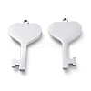 304 Stainless Steel Pendants STAS-WH0016-05-P01-2