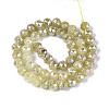 Anti-Tarnish Electroplate Glass Beads Strands GLAA-N064-8mm-12-3