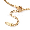 PVD Vacuum Plating 304 Stainless Steel Box Chain Necklaces NJEW-JN03232-3