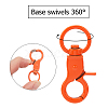 Baking Painted Alloy Swivel Keychain Clasp Findings KEYC-PH0001-34-4