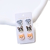 Baking Paint Acrylic Dog Stud Earrings for Women PW-WG92DC8-01-5