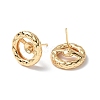 Brass Stud Earring Findings KK-B063-07G-2