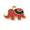 Ion Plating(IP) 304 Stainless Steel Enamel Charms FIND-Q111-02G-06-1