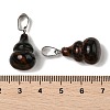 Natural Mahogany Obsidian Pendants G-B127-03P-08-3