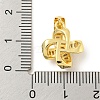 Rack Plating Brass Micro Pave Clear Cubic Zirconia Pendants KK-B093-19G-3