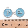 Platinum Plated Alloy Enamel Charms LS-ENAM-S118-04P-P-3