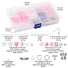 DIY Pink Earring Making Kit DIY-FS0004-78-5