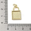Brass Micro Pave Cubic Zirconia Pendants KK-Q808-36G-3