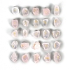 Natural Rose Quartz Rune Stones PW-WGED742-02-1