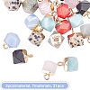 Electroplate Gemstone Charms G-GA0001-11-4