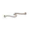 Non-Tarnish 304 Stainless Steel Wave Links Connector Charms STAS-S123-03P-05-1