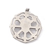 304 Stainless Steel Pendants STAS-E158-02AS-2