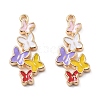 Alloy Enamel Pendants ENAM-S022-04B-1