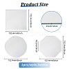 Fingerinspire 3Pcs 3 Style Glass Mirror Sheet AJEW-FG0002-28-2