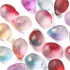 20Pcs 5 Colors Two Tone Transparent Spray Painted Glass Charms GLAA-YW0001-92-1