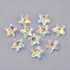 Faceted Glass Charms LS-GLAA-H101-A-17-1