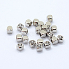 Cube Brass Spacer Beads KK-L015B-01P-1