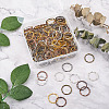 Craftdady 250Pcs 5 Colors Alloy Linking Rings FIND-CD0001-11-15