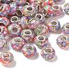 Transparent Resin Rondelle European Beads RESI-S023-07-1