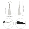 3 Pairs 3 Style Brass Teardrop Dangle Earrings EJEW-YW0001-11A-3