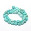 Natural Amazonite Gemstone Nuggets Bead Strands X-G-J336-32-2