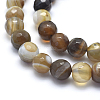 Natural Striped Agate/Banded Agate Beads G-J371-14-14mm-3