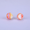 Printed Round Silicone Focal Beads SI-JX0056A-68-1