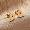 304 Stainless Steel Stud Earrings X-EJEW-P126-22-3