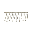 Rhinestone & Iron Tassels Chain PW-WG44583-01-4