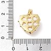 Brass Pave Natural Shell Pendants KK-F877-06G-3