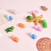 50Pcs 5 Colors Resin Ornaments Five Color Turtle Ornaments DIY Landscaping JX880A-5